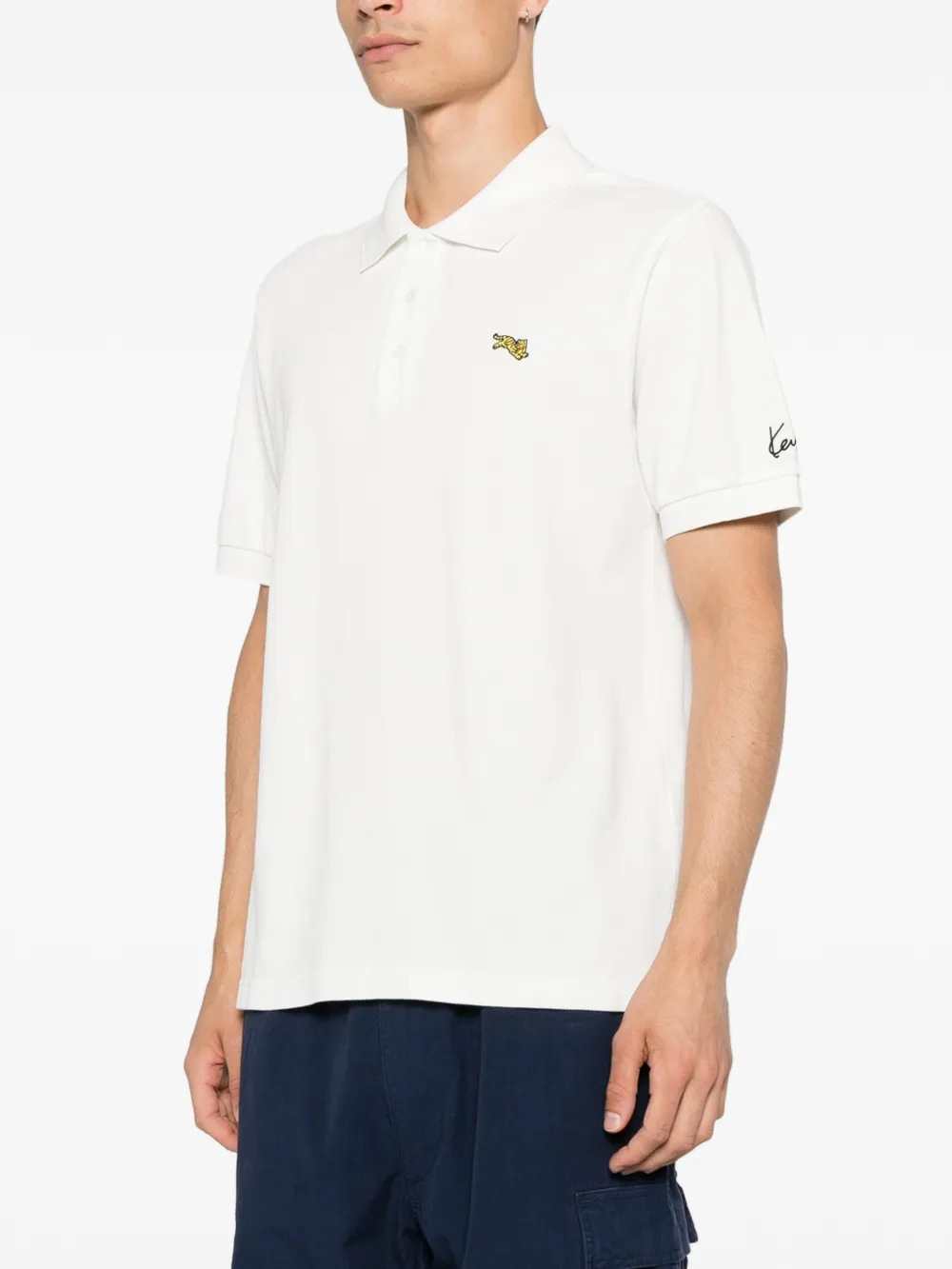 Kenzo Men Tiger-Patch Polo Shirt KENZO