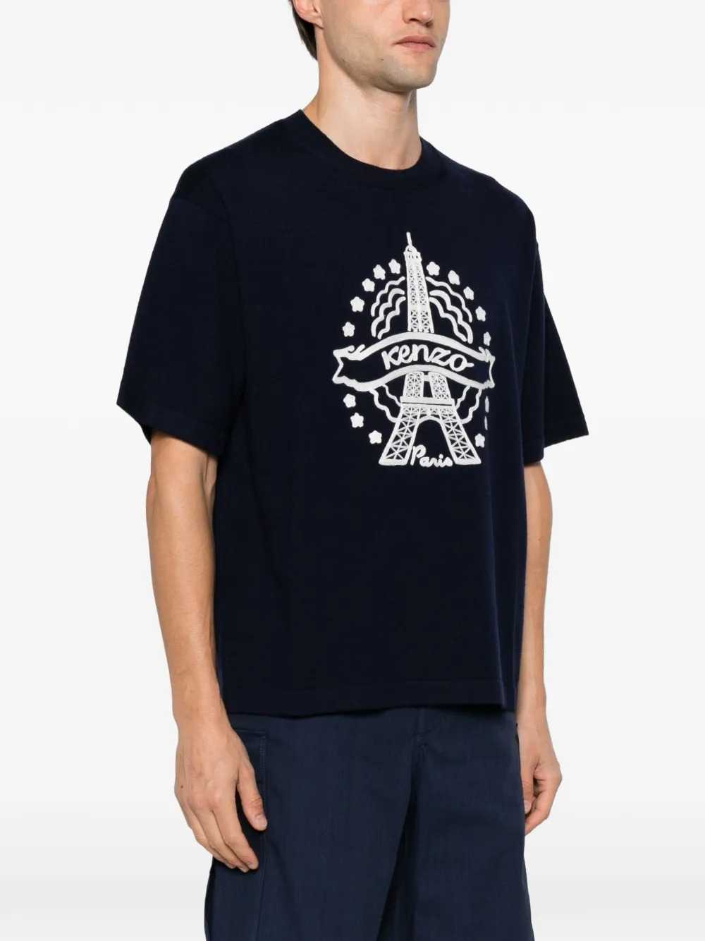Kenzo Men Eiffel Tower T-Shirt KENZO