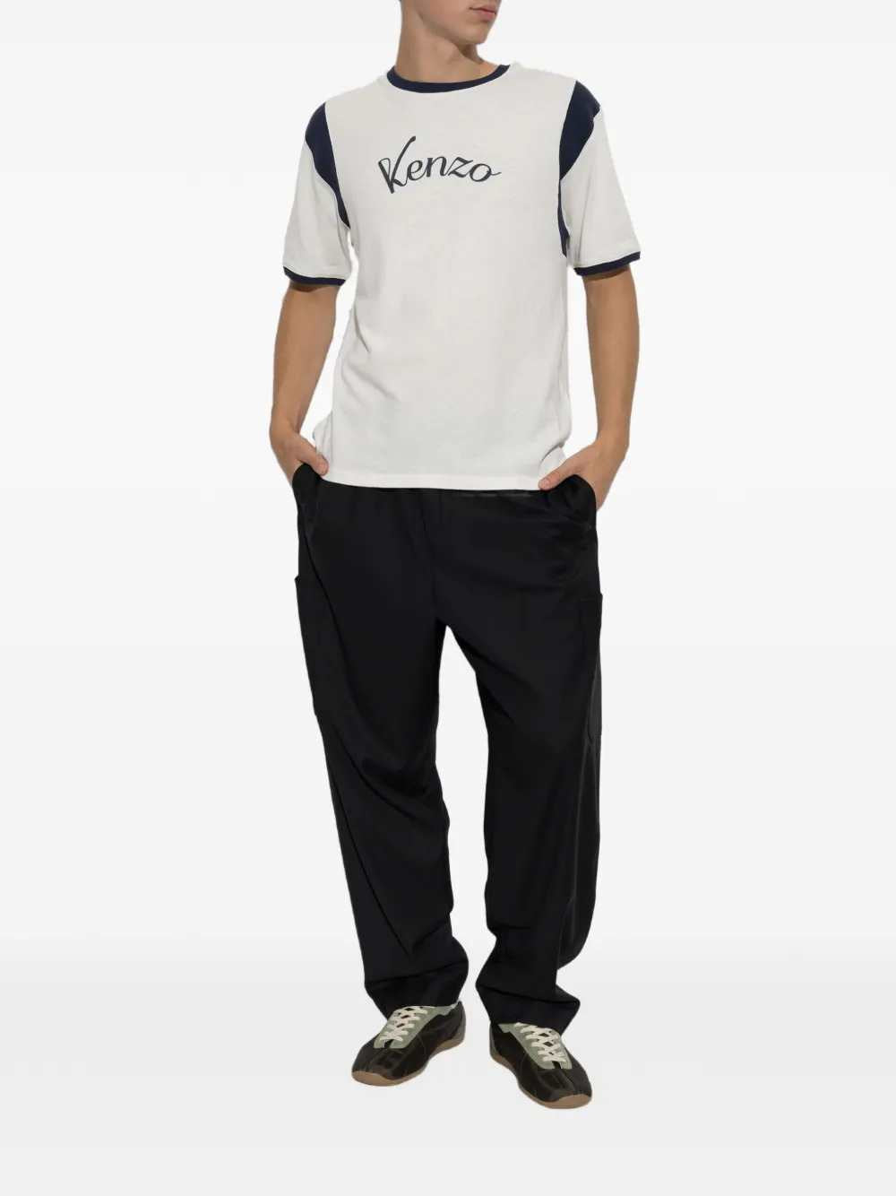 Kenzo Men College-Style Cotton T-Shirt KENZO