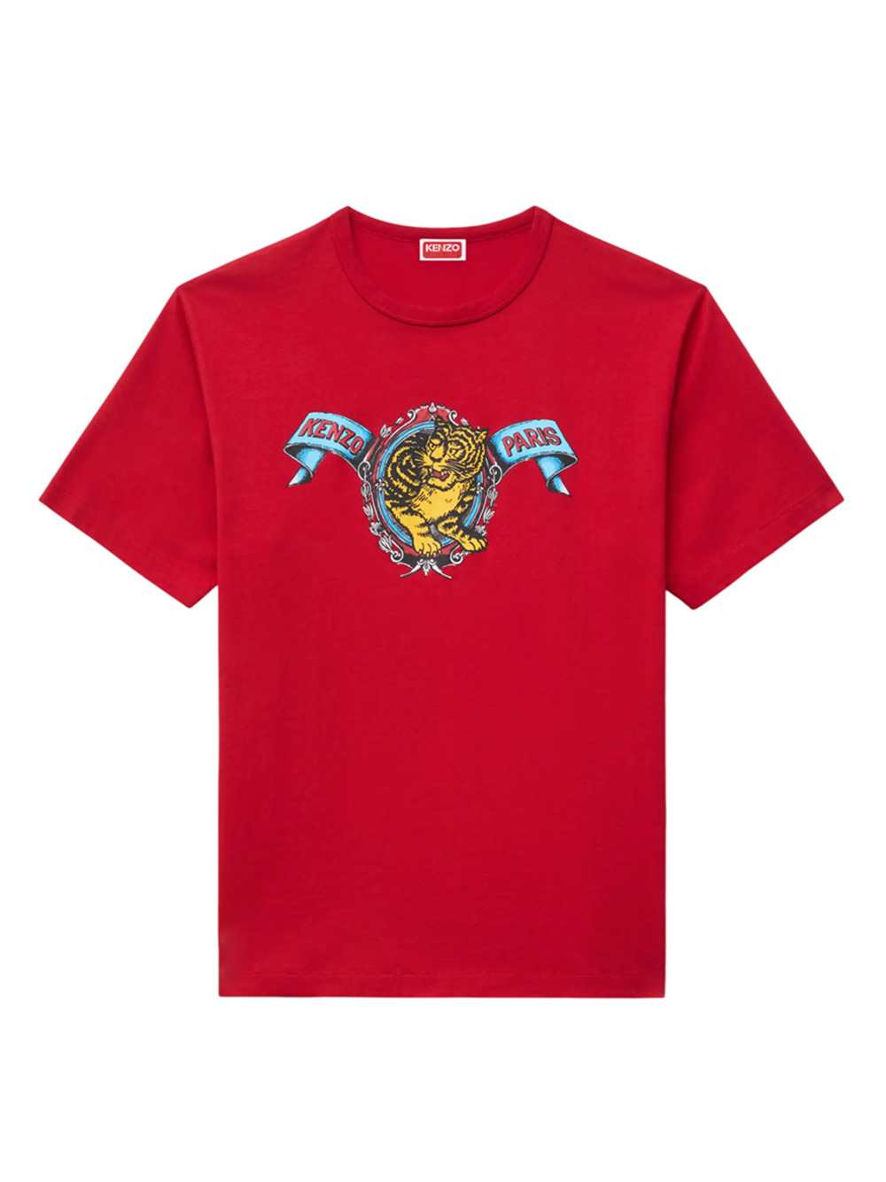 Kenzo Men `Kenzo Jumping Tiger` Cotton T-Shirt KENZO