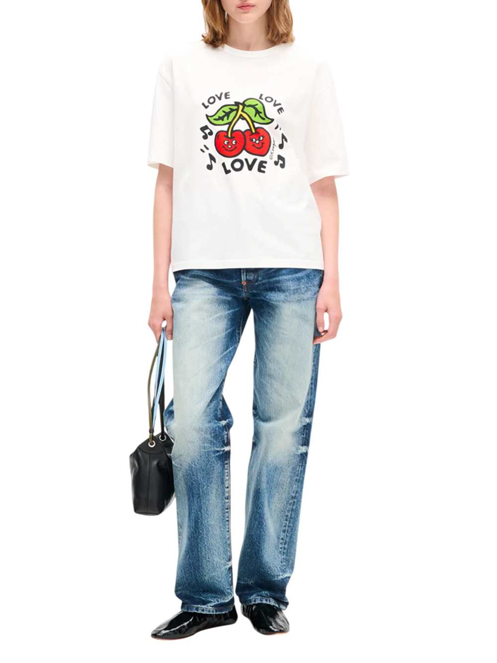Kenzo Women `Kenzo Sounds` Embroidered Oversized Cotton T-Shirt KENZO
