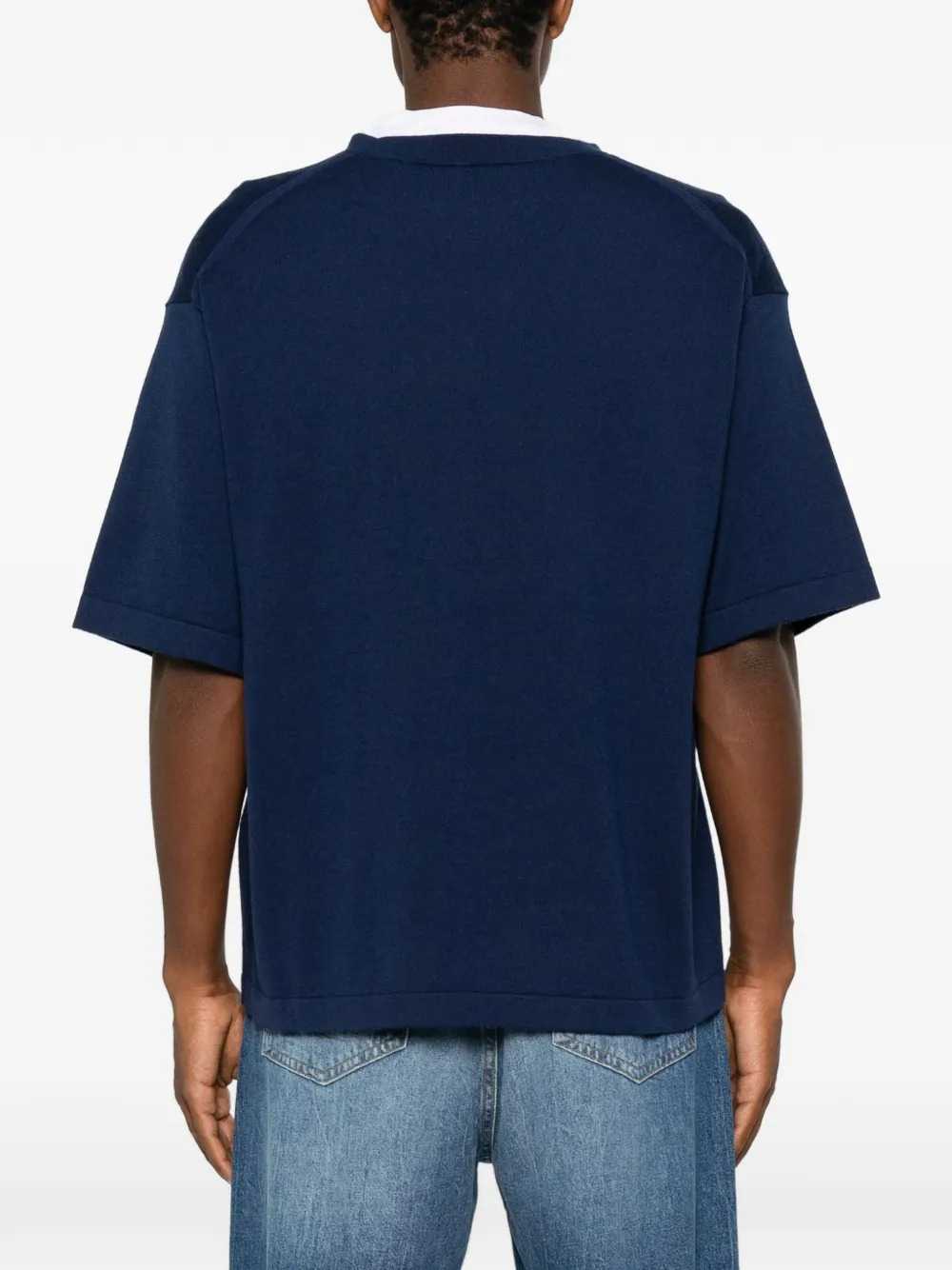 Kenzo Unisex Short-Sleeved Sweater With Lip Intarsio KENZO