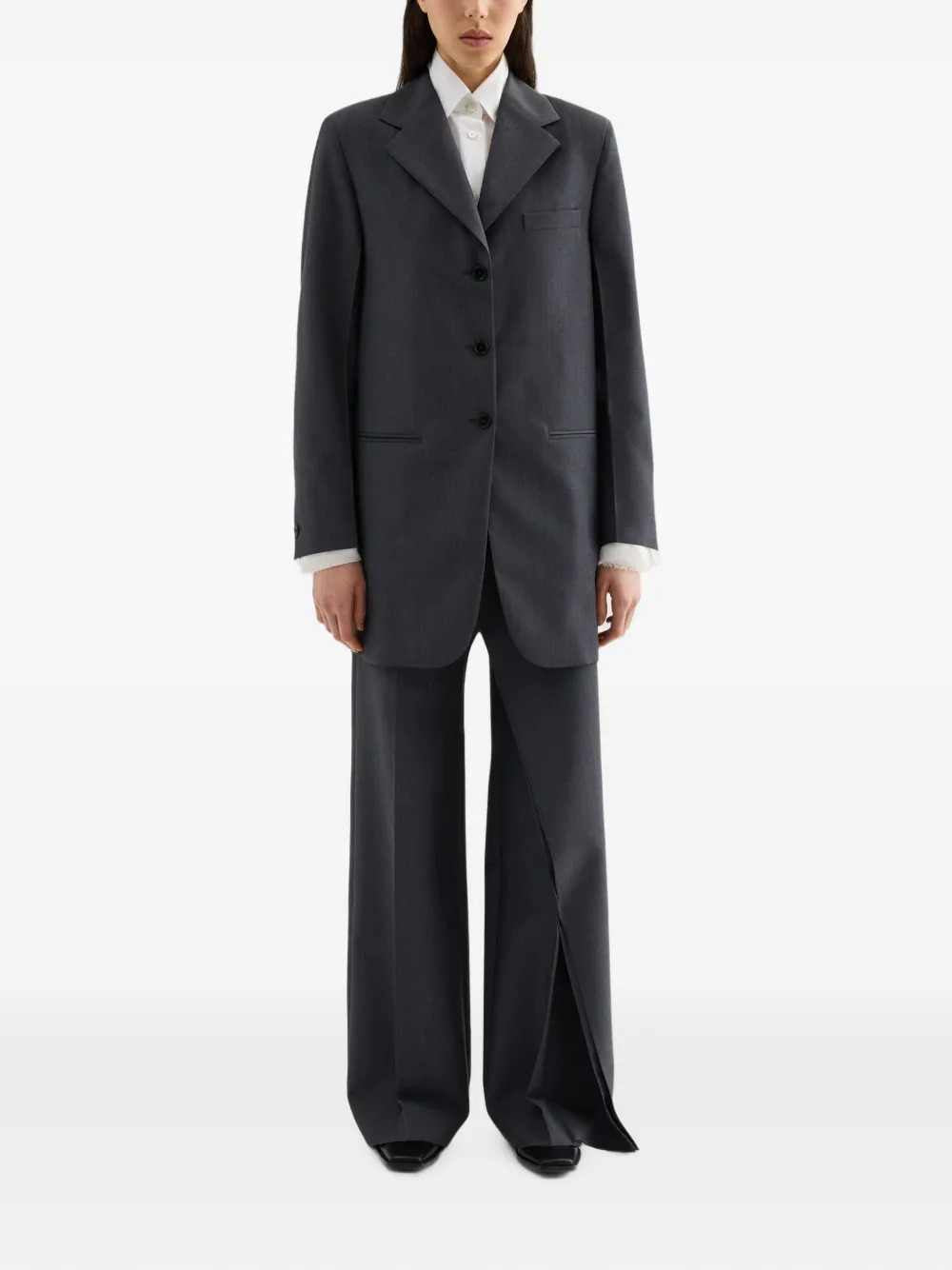 Jil Sander Women Fil-À-Fil Wool Trousers JIL SANDER