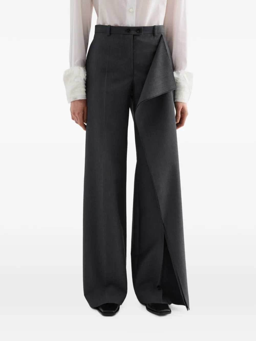 Jil Sander Women Fil-À-Fil Wool Trousers JIL SANDER
