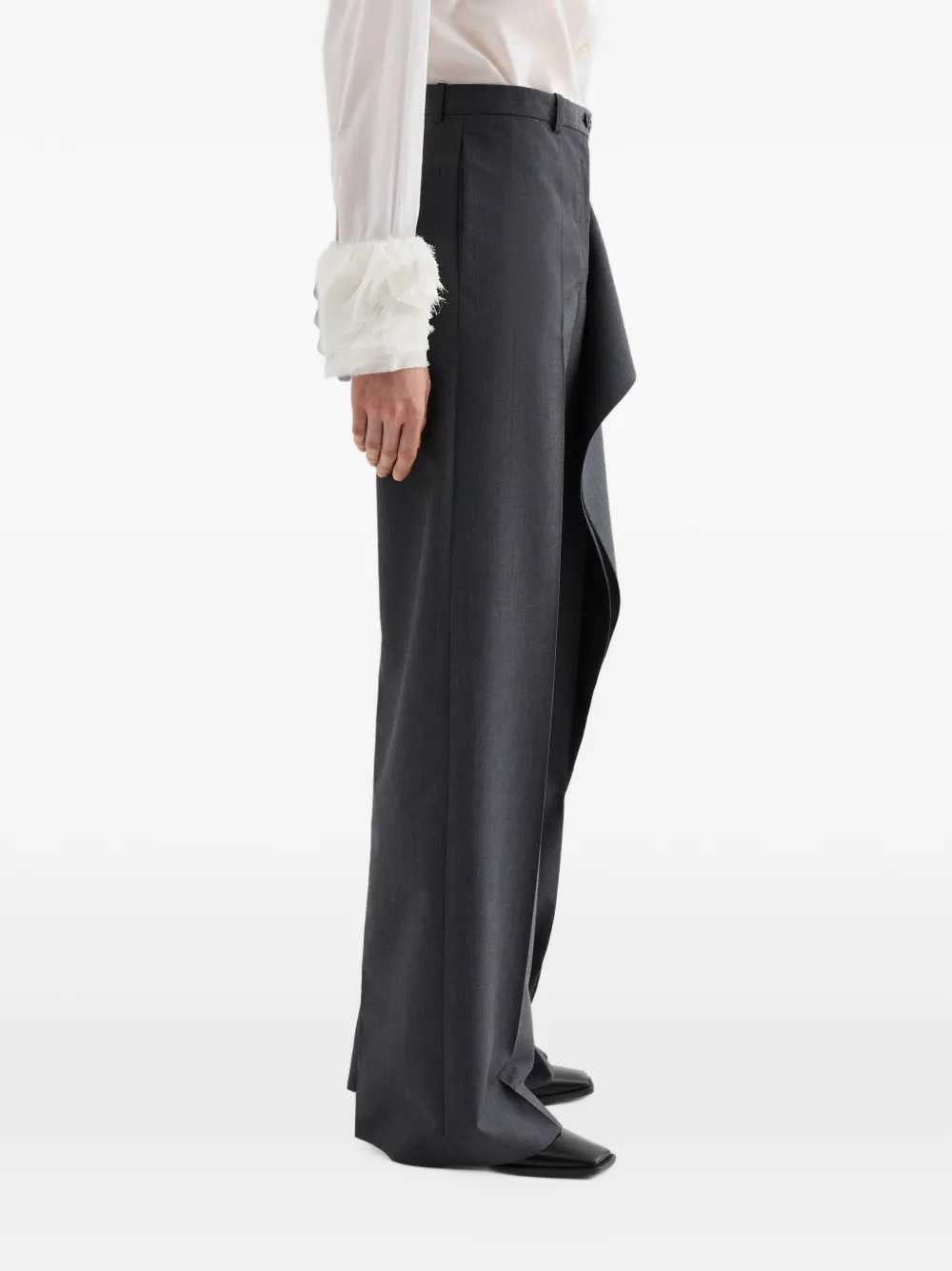 Jil Sander Women Fil-À-Fil Wool Trousers JIL SANDER