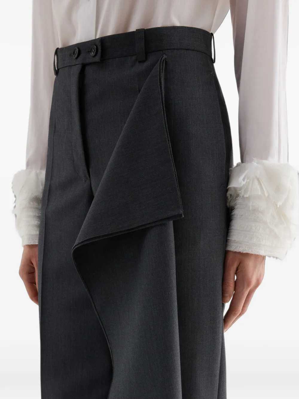 Jil Sander Women Fil-À-Fil Wool Trousers JIL SANDER