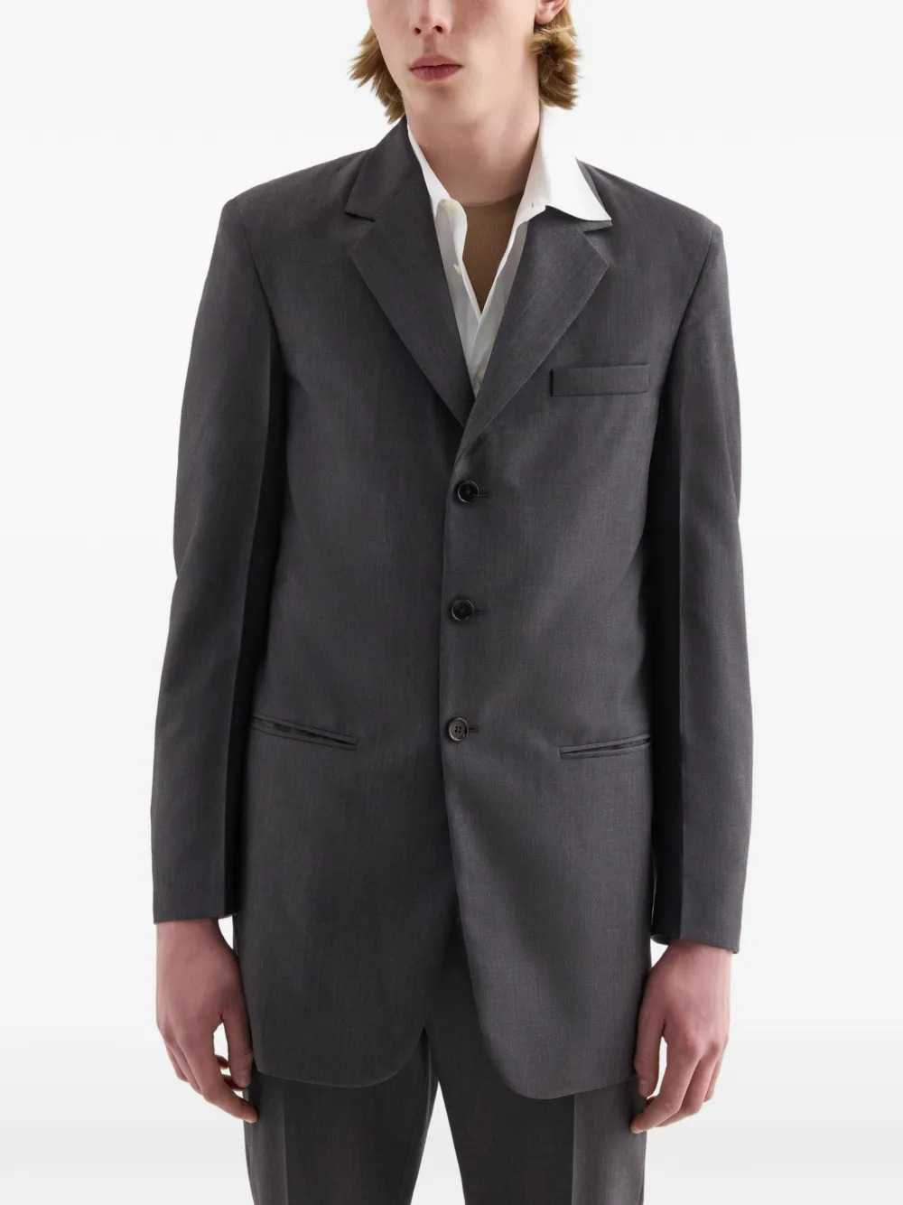 Jil Sander Men Fil-À-Fil Single-Breasted Jacket JIL SANDER