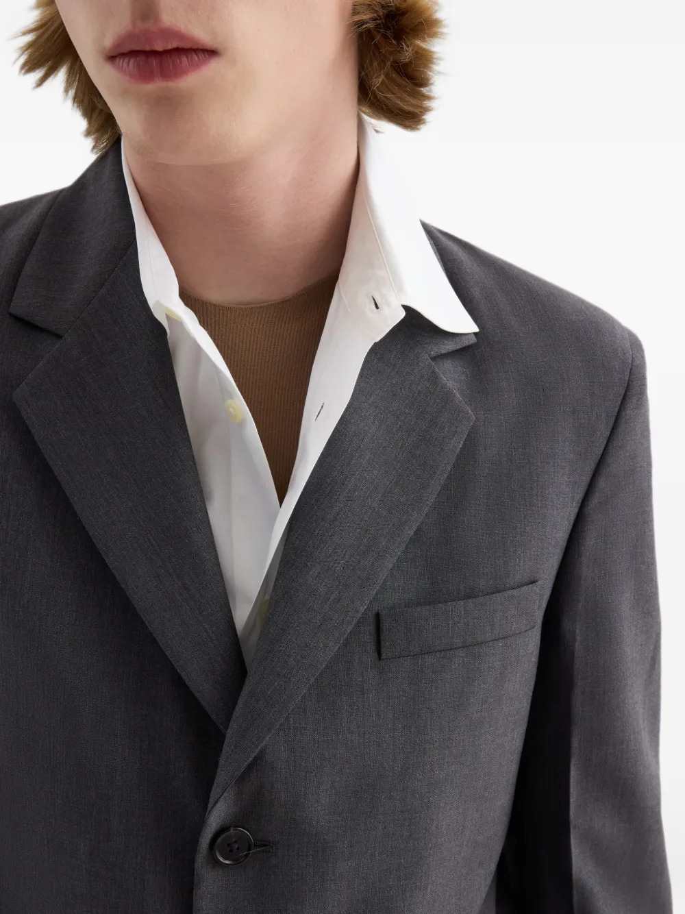 Jil Sander Men Fil-À-Fil Single-Breasted Jacket JIL SANDER