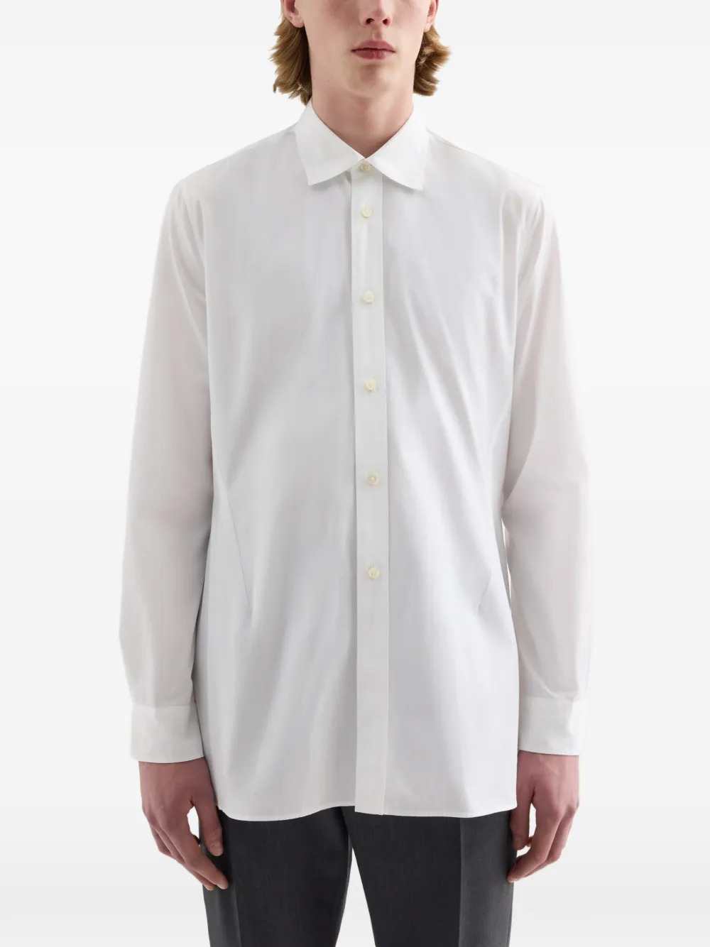 Jil Sander Men Cotton Poplin Shirt JIL SANDER