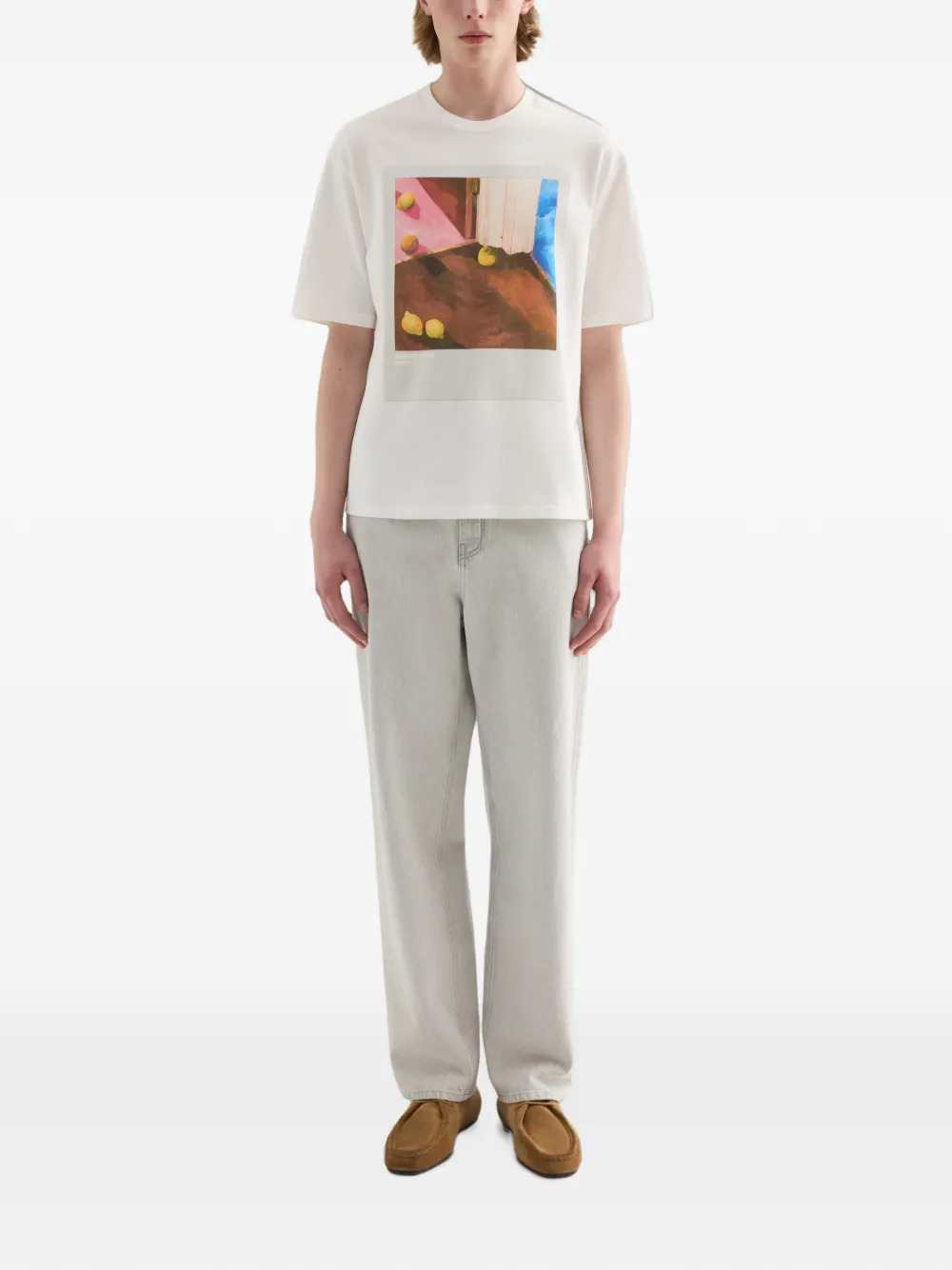 Jil Sander Men Cotton Crew-Neck T-Shirt JIL SANDER
