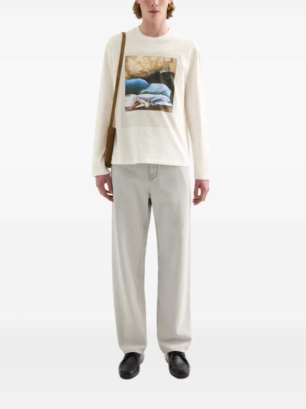 Jil Sander Men Cotton Crew-Neck T-Shirt JIL SANDER