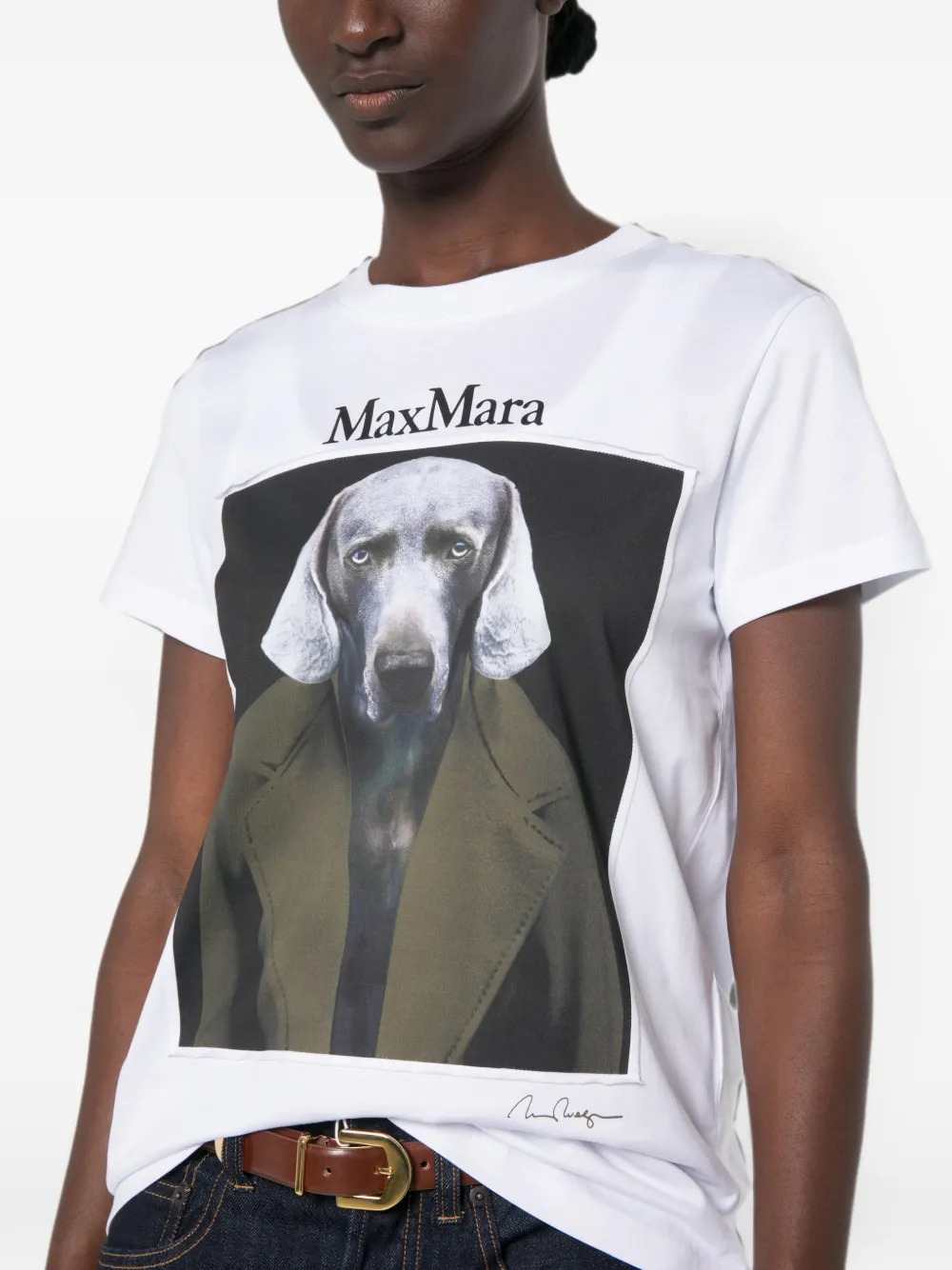 Max Mara Women Calca Print Short-Sleeve T-Shirt MAX MARA