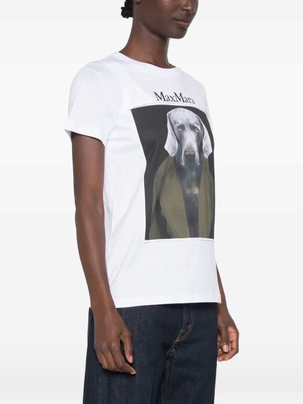 Max Mara Women Calca Print Short-Sleeve T-Shirt MAX MARA