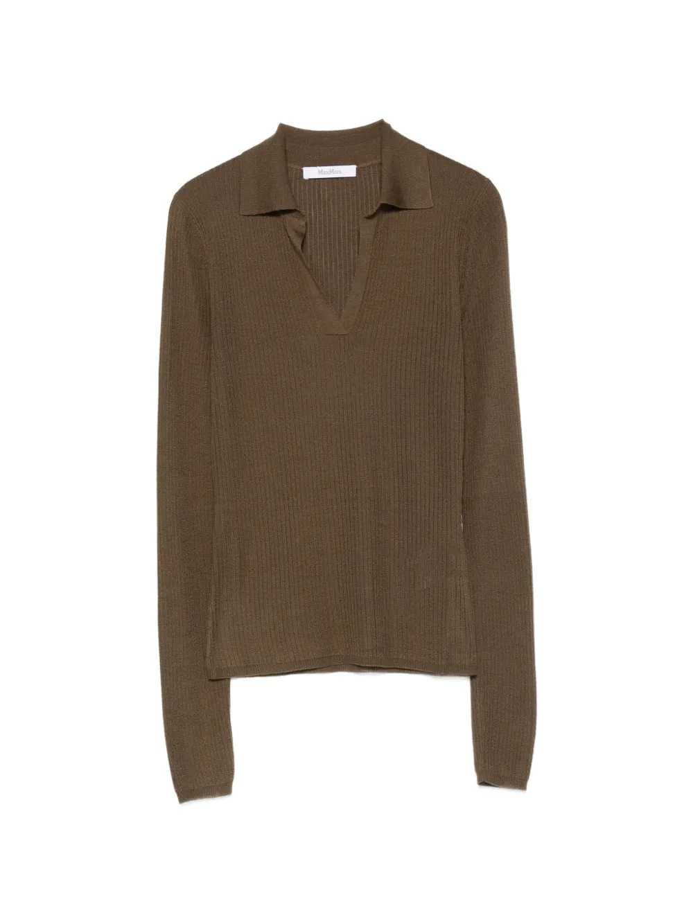 Max Mara Women Ribbed Polo-Style Sweater MAX MARA