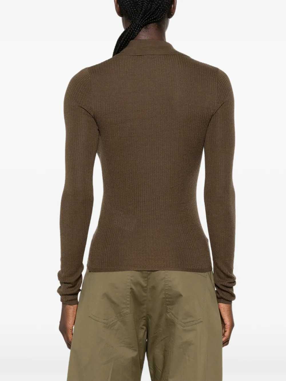 Max Mara Women Ribbed Polo-Style Sweater MAX MARA