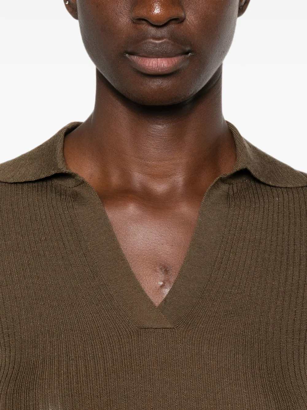 Max Mara Women Ribbed Polo-Style Sweater MAX MARA