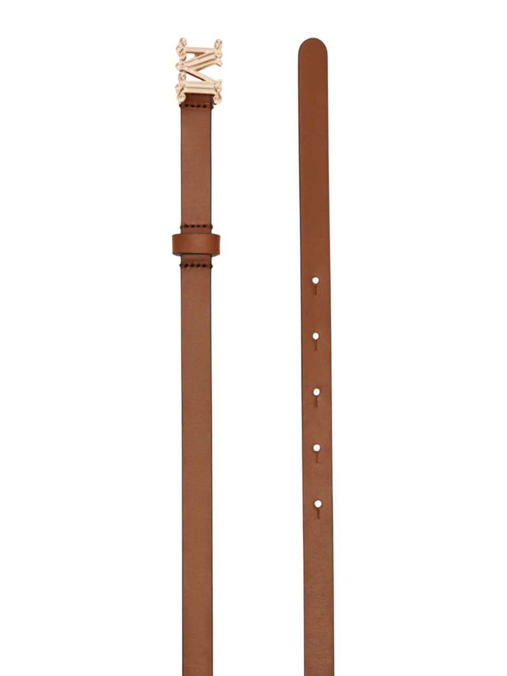 Max Mara Women Monogram Leather Belt – Amber Brown MAX MARA