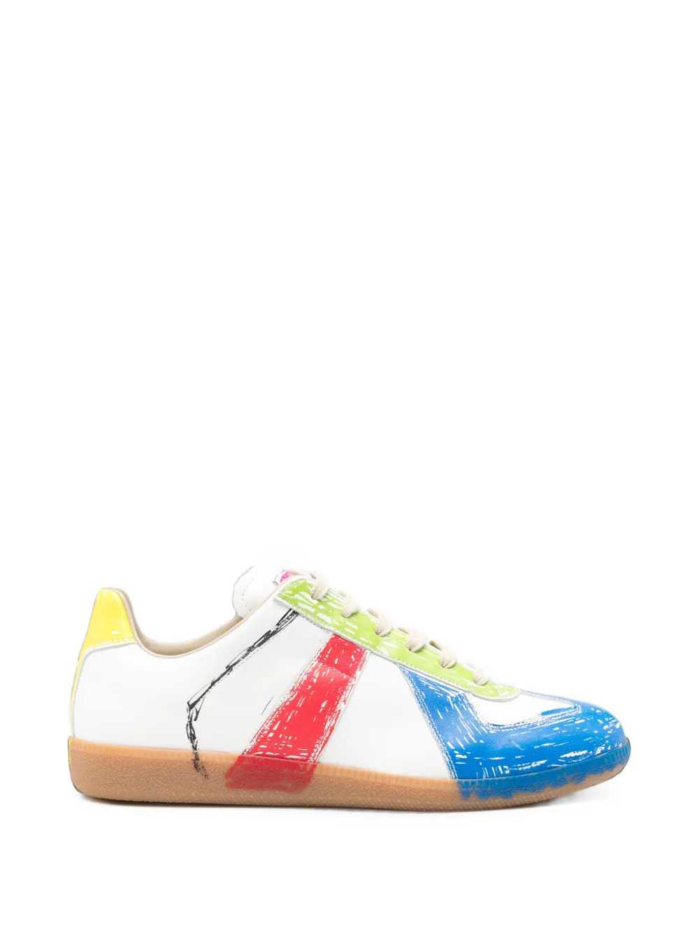 Maison Margiela Men Replica Paint-Splatter Sneakers MAISON MARGIELA