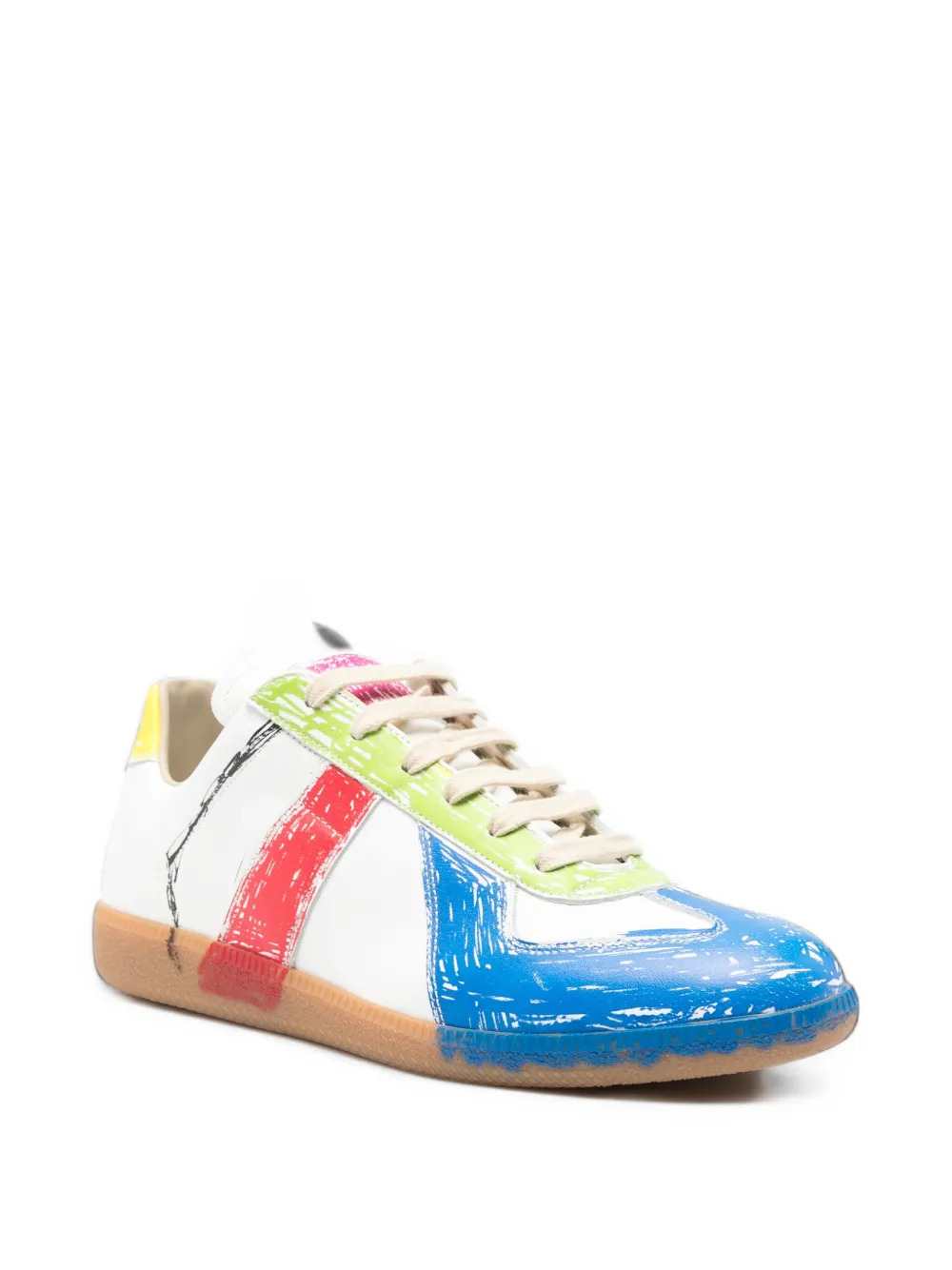 Maison Margiela Men Replica Paint-Splatter Sneakers MAISON MARGIELA