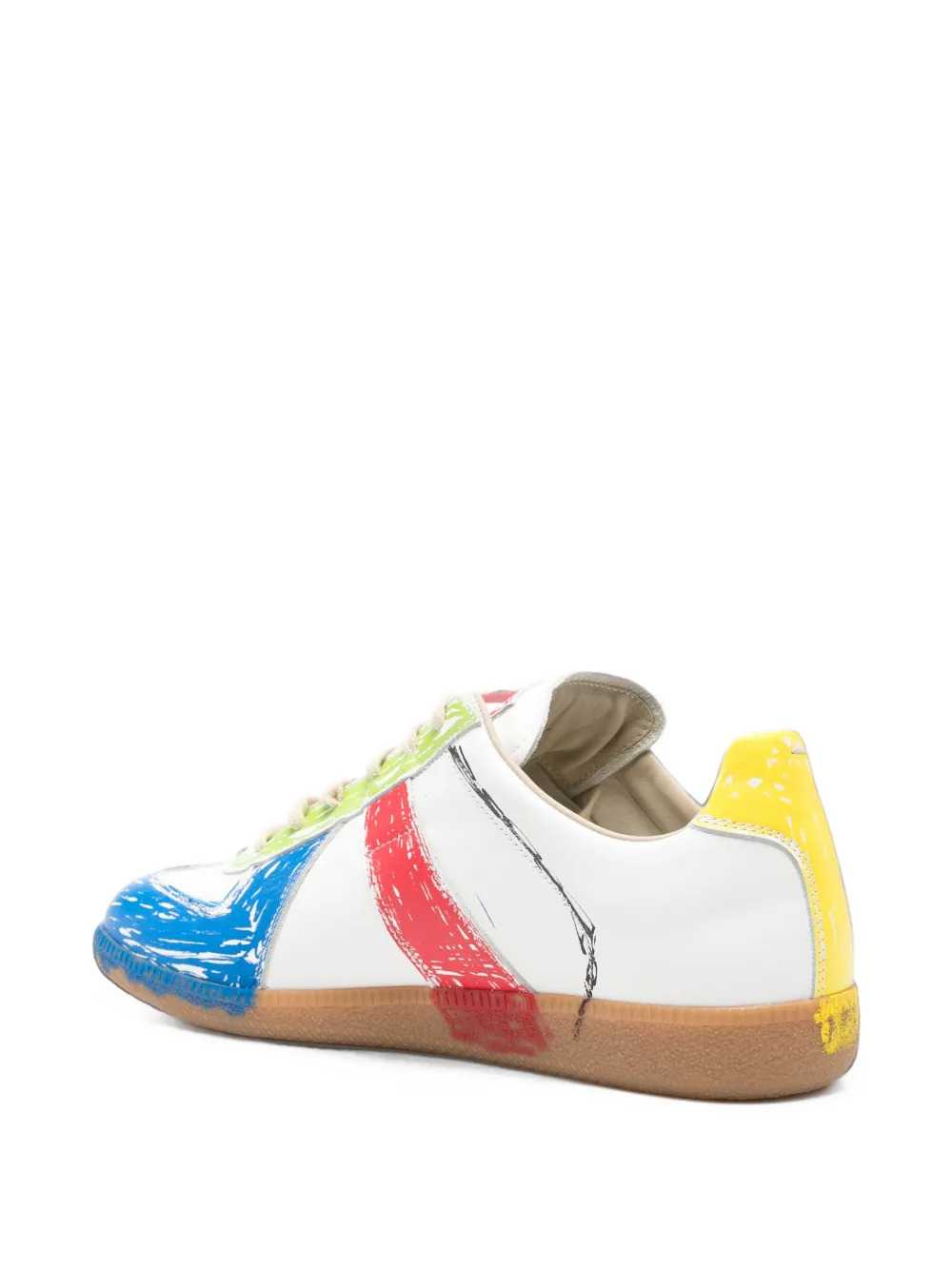 Maison Margiela Men Replica Paint-Splatter Sneakers MAISON MARGIELA