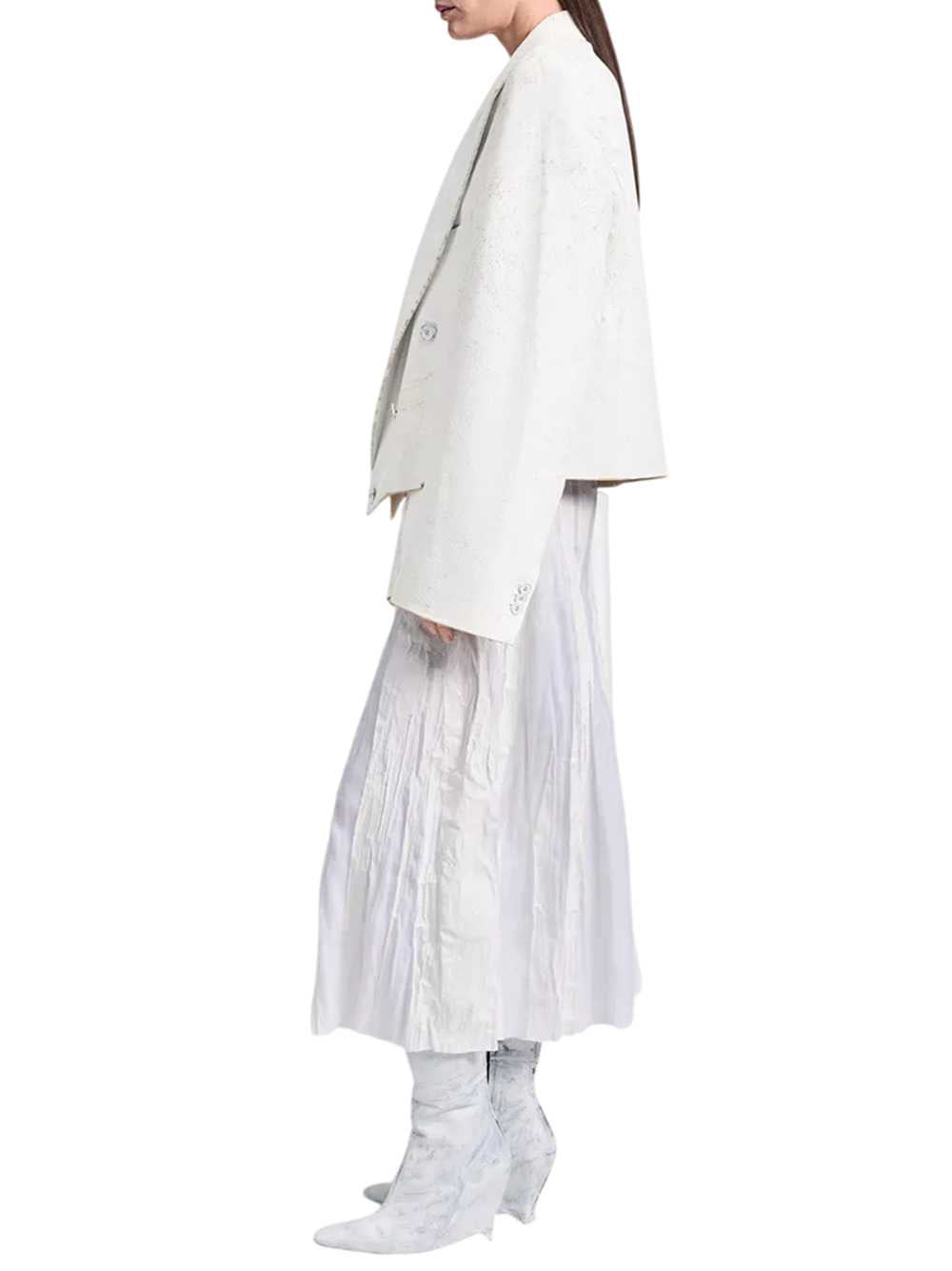 Maison Margiela Women Cropped Wool Blazer MAISON MARGIELA