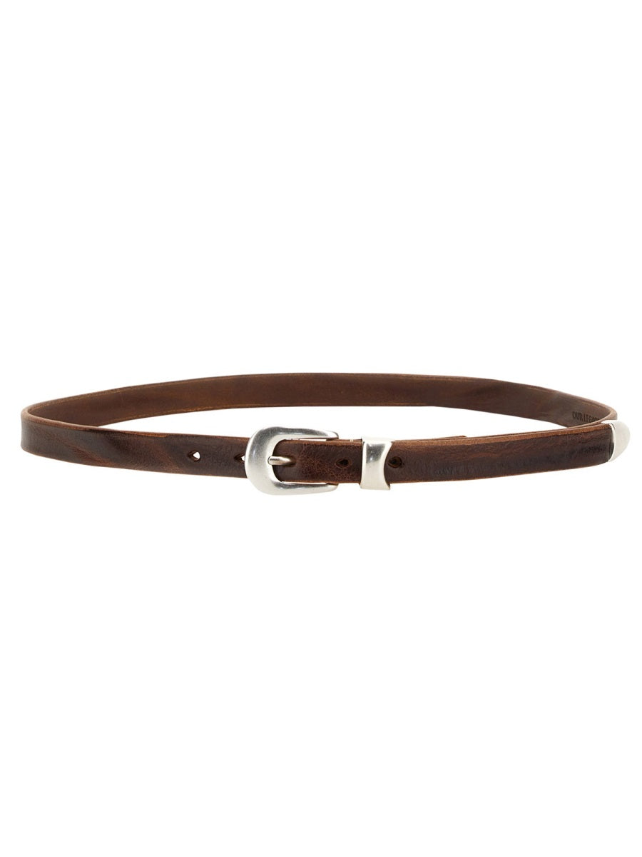 Our Legacy Men Leather Belt OUR LEGACY