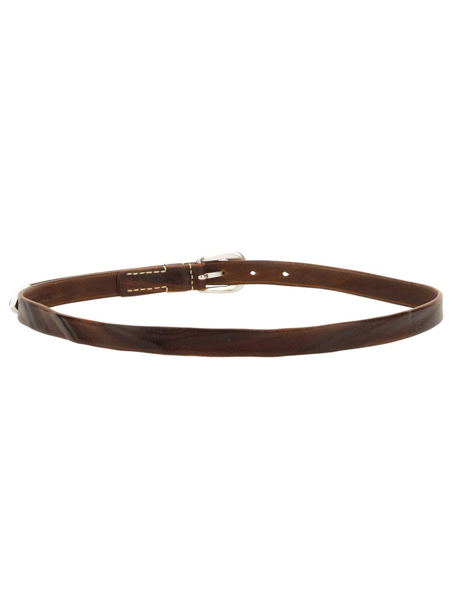 Our Legacy Men Leather Belt OUR LEGACY