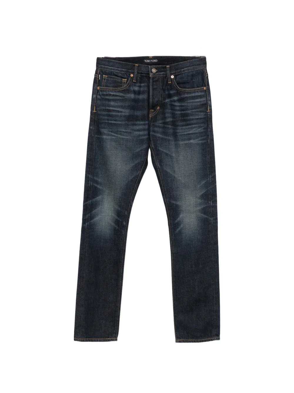 Tom Ford Men Jeans With Belt Loops And Logo Patch TOM FORD