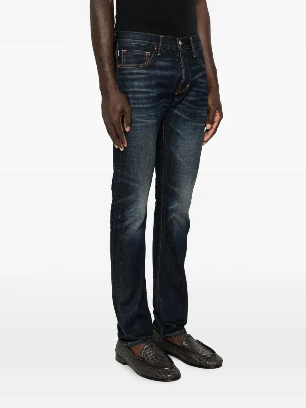 Tom Ford Men Jeans With Belt Loops And Logo Patch TOM FORD