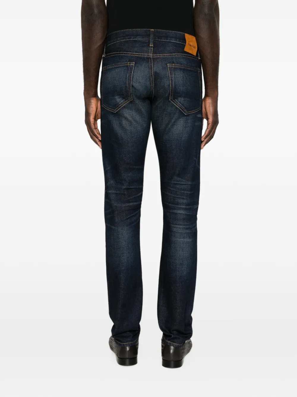Tom Ford Men Jeans With Belt Loops And Logo Patch TOM FORD