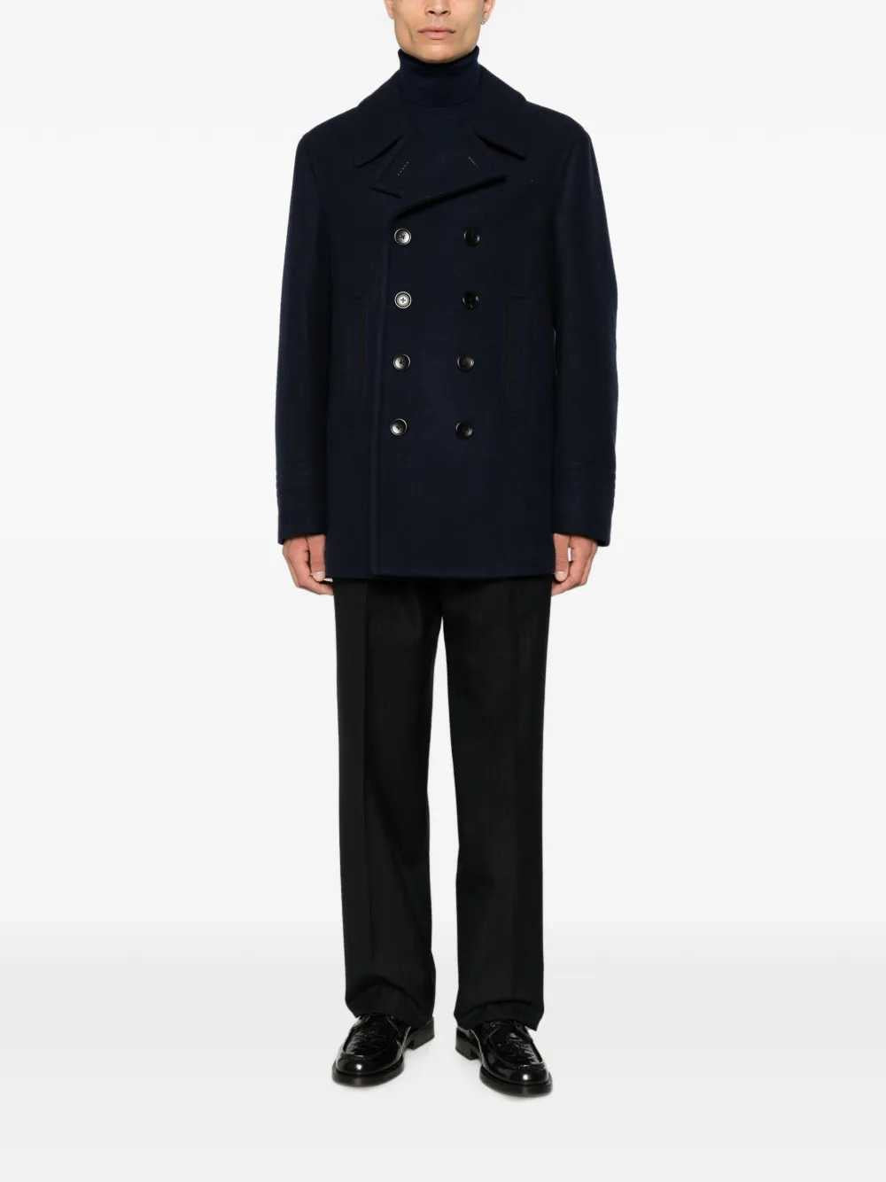 Tom Ford Men Double-Breasted Pea Coat TOM FORD