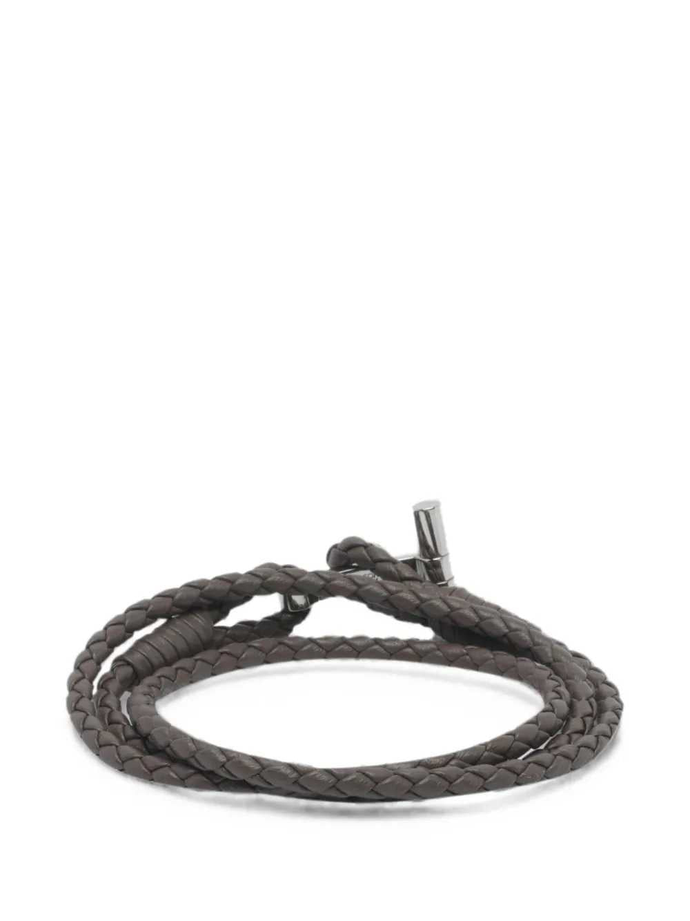 Tom Ford Men Braided Leather Bracelet TOM FORD