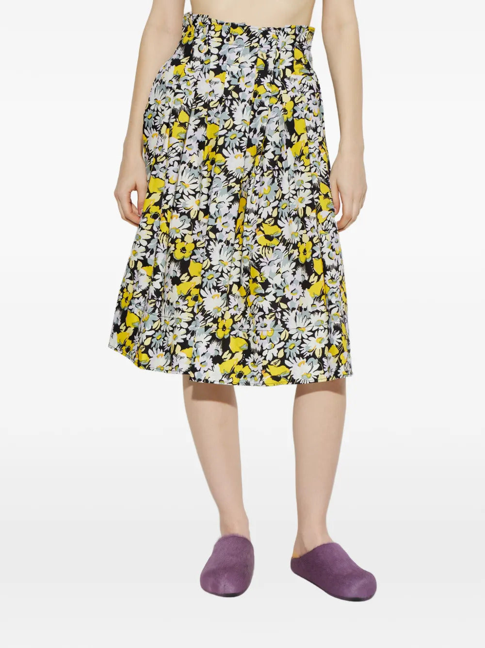 Marni Women Floral Print Pleated Skirt MARNI