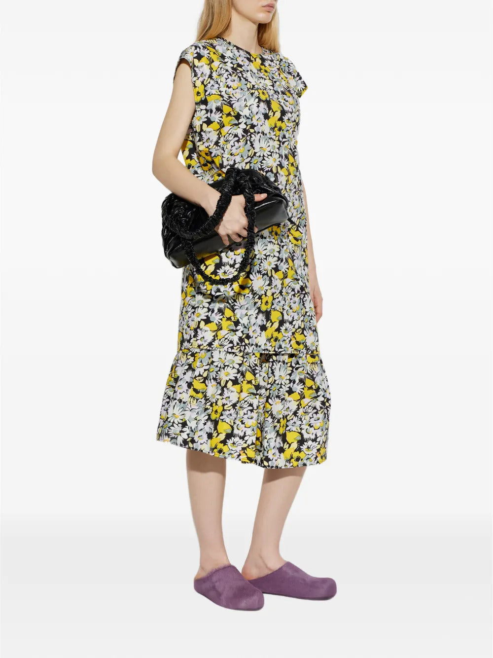 Marni Women Floral Print Pleated Skirt MARNI