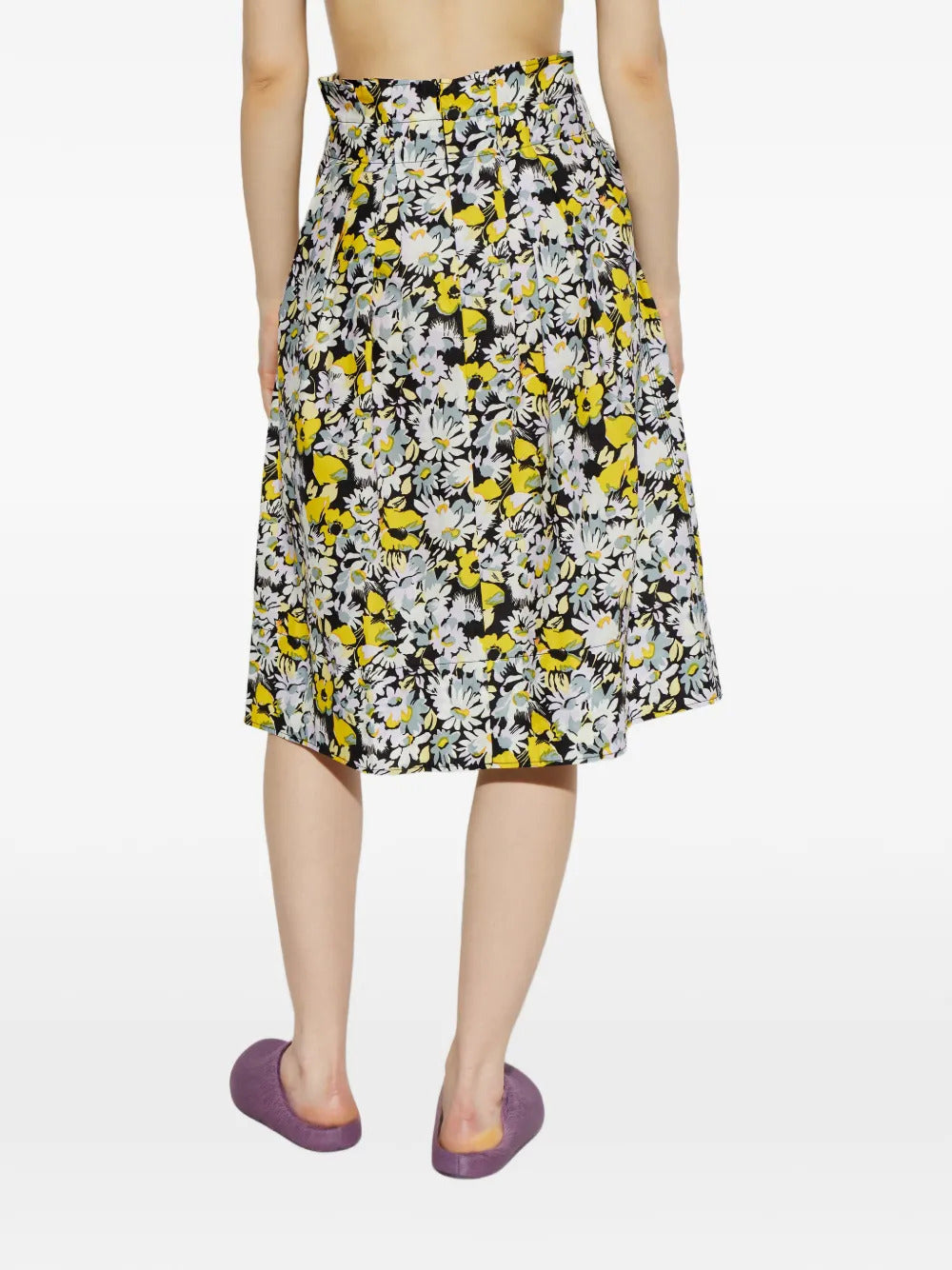 Marni Women Floral Print Pleated Skirt MARNI