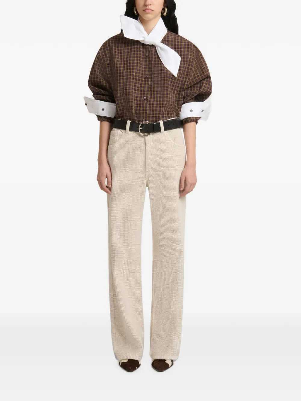 Marni Women Corduroy Flared Trousers MARNI