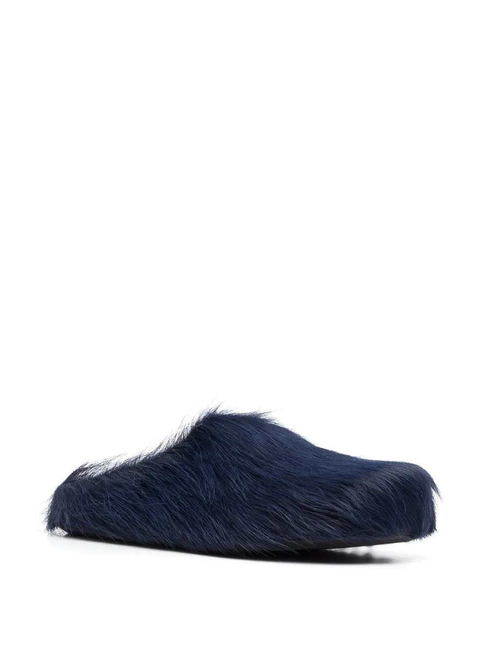 Marni Men Fussbett Calf-Hair Sabot Slippers MARNI