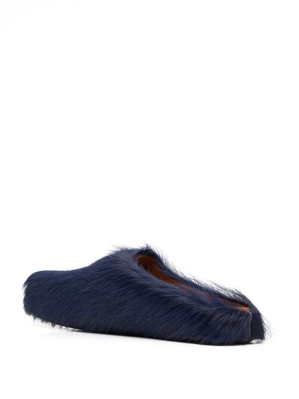 Marni Men Fussbett Calf-Hair Sabot Slippers MARNI