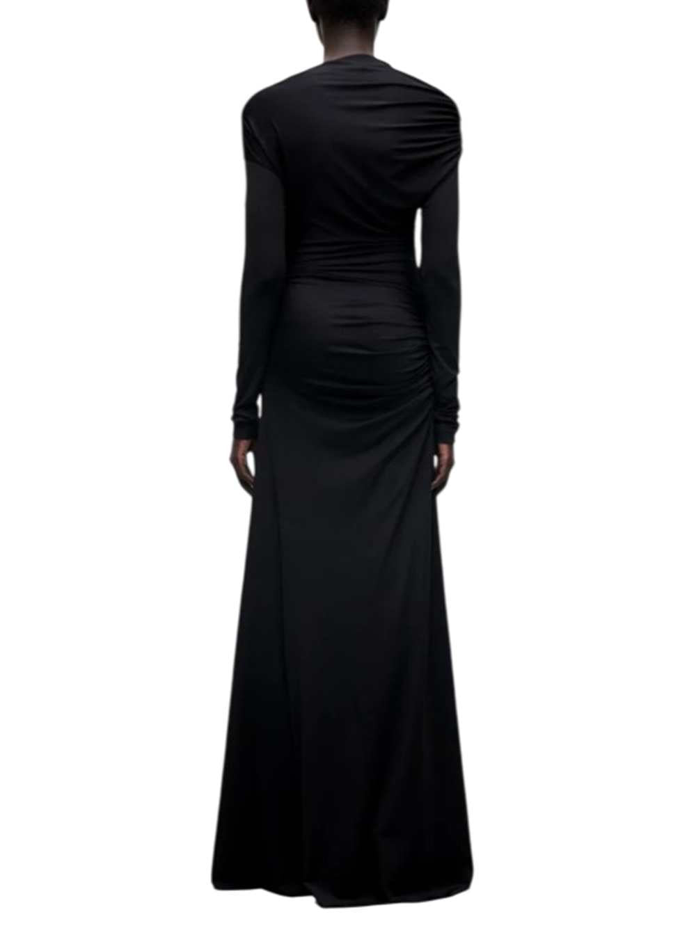 Victoria Beckham Women Black Dress With Draped Shoulders VICTORIA BECKHAM