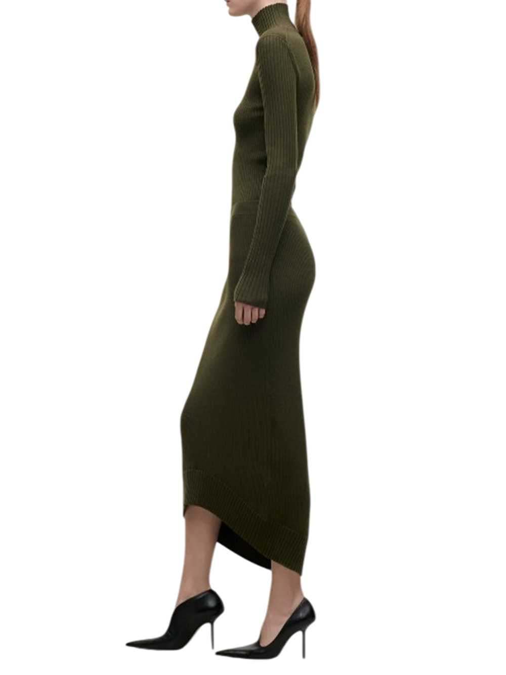 Victoria Beckham Women Green Fitted Skirt VICTORIA BECKHAM