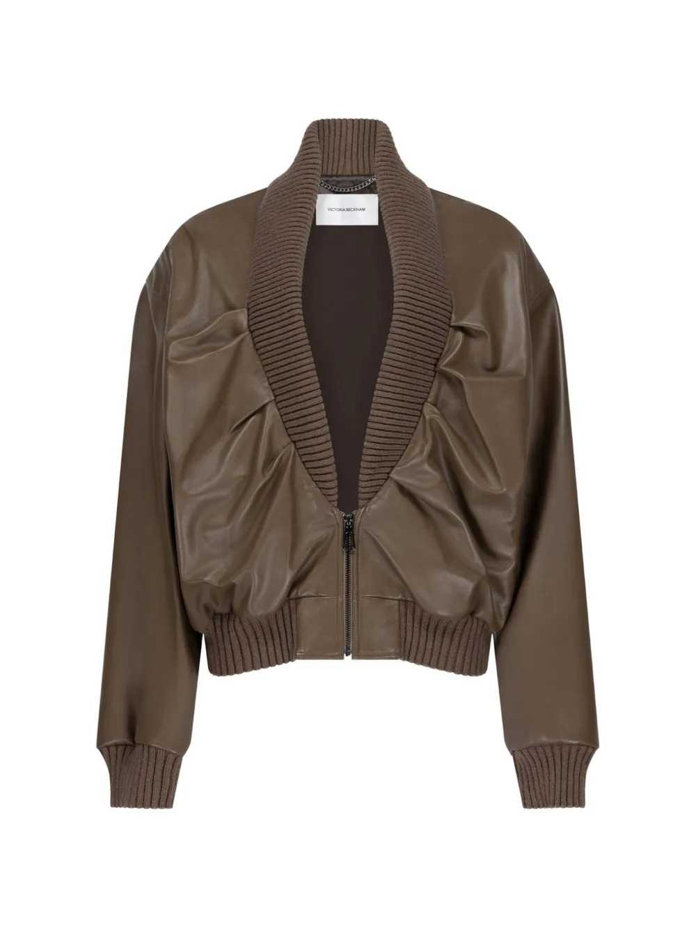Victoria Beckham Women Zana Leather Jacket VICTORIA BECKHAM