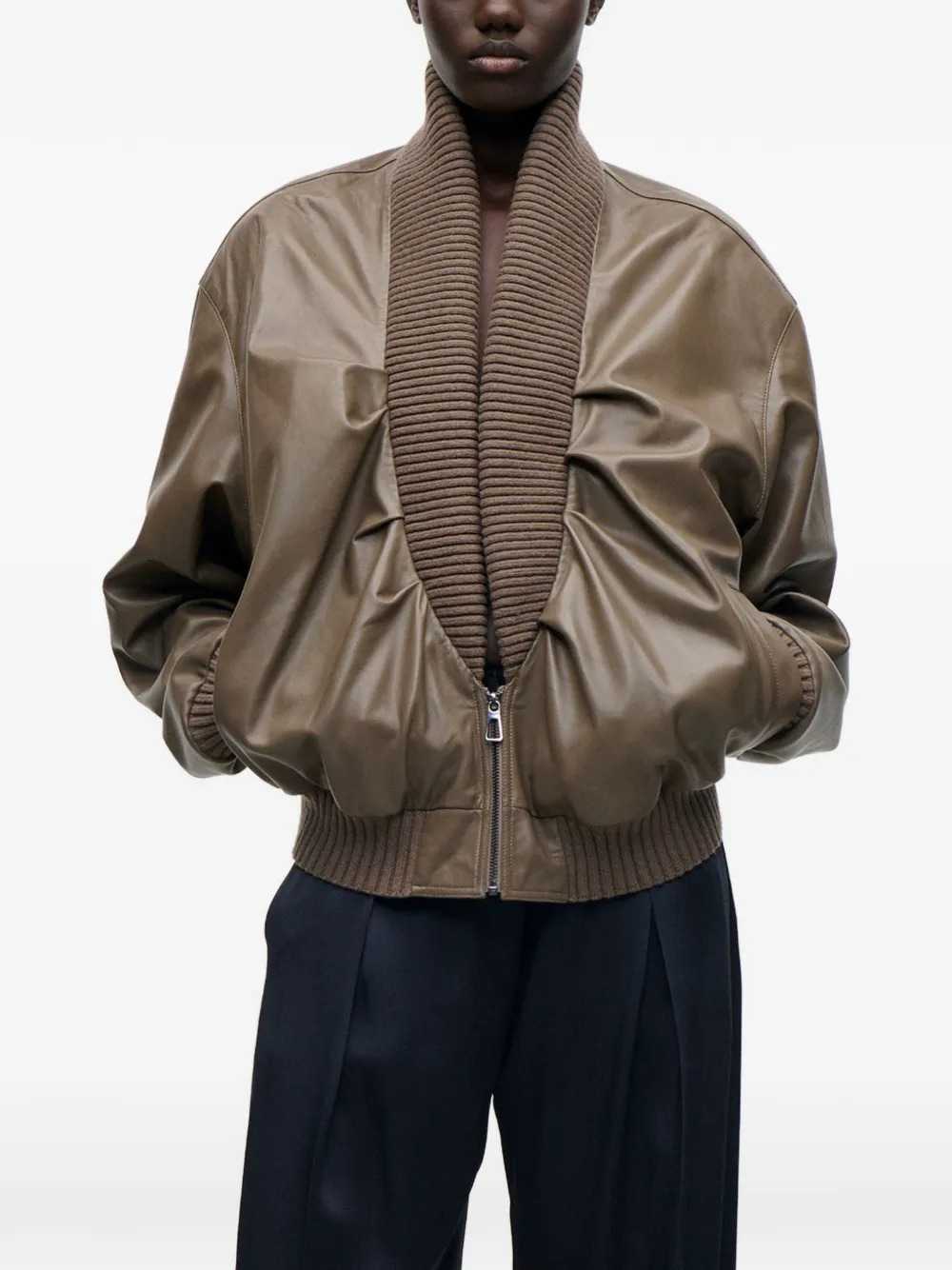 Victoria Beckham Women Zana Leather Jacket VICTORIA BECKHAM