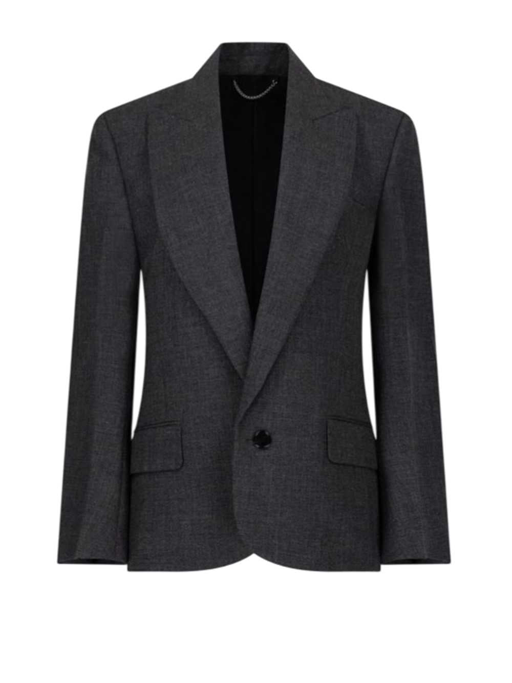 Victoria Beckham Women Roberta Jacket In Dark Grey Mélange VICTORIA BECKHAM