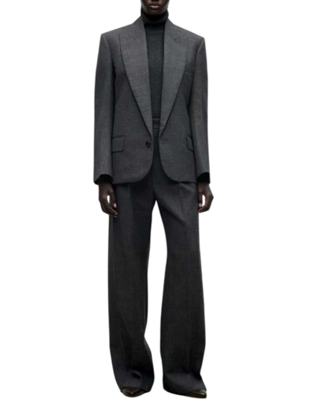 Victoria Beckham Women Roberta Jacket In Dark Grey Mélange VICTORIA BECKHAM