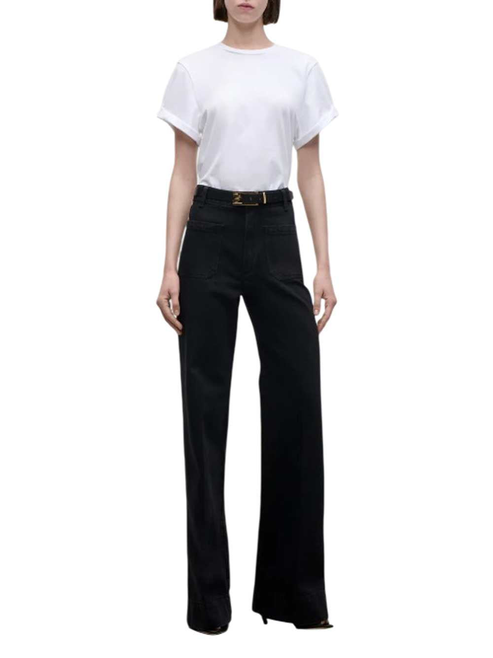 Victoria Beckham Women Alina Jean In Washed Black VICTORIA BECKHAM
