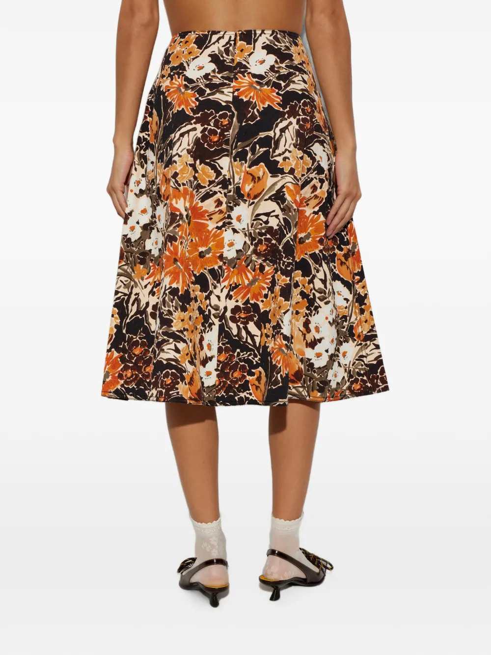 Marni Women Floral Print Midi Skirt MARNI