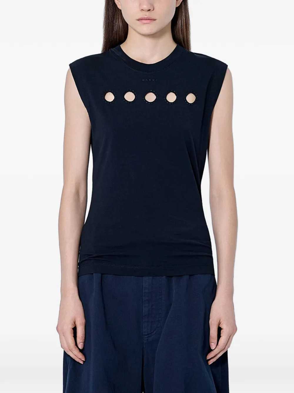 Marni Women Sleeveless Tank Top With Cut-Outs MARNI