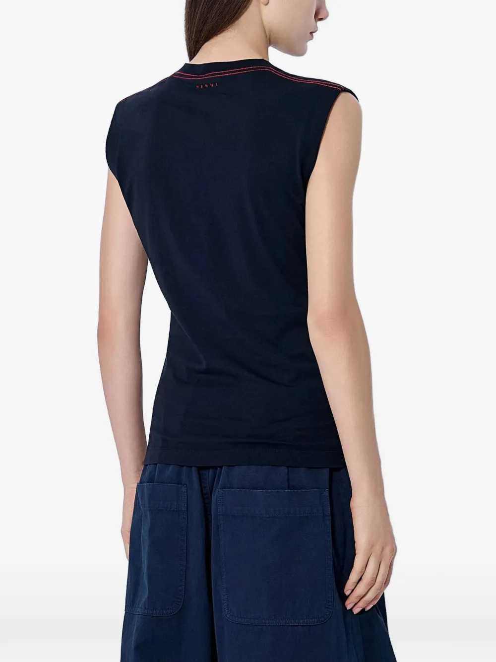 Marni Women Sleeveless Tank Top With Cut-Outs MARNI