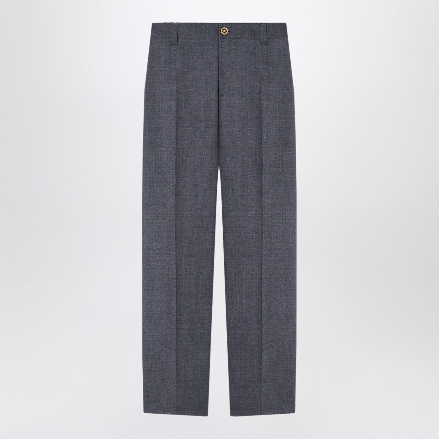 Versace Anthracite Grey Wool Jogger Trousers Men VERSACE