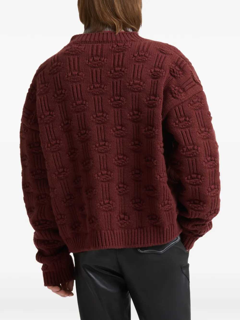 Marni Men Brown Wool And Cashmere Fisherman Cardigan MARNI